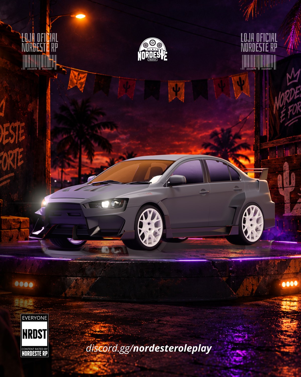 Mitsubixi Lanse Evo [BLINDADO 32 TIROS] [WIPE]