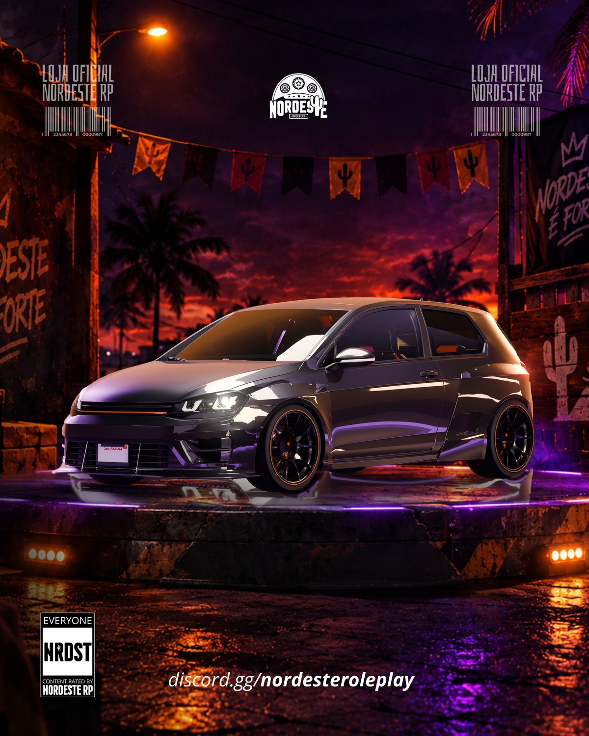 Volks Wolf GTI [BLINDADO 16 TIROS] [WIPE]