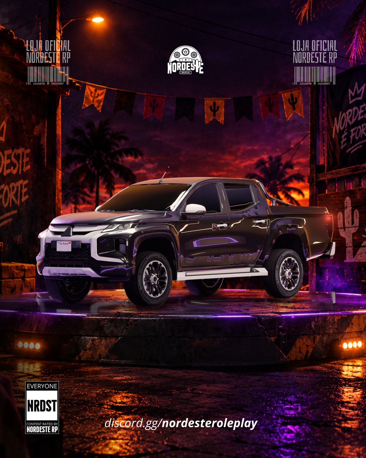 Mitsubixi L-200 [BLINDADO 16 TIROS] [WIPE]